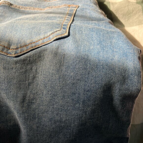 Anthropologie Pilcro & the Letterpress Denim Skirt Womens 10 Button Front Pencil - Picture 9 of 9